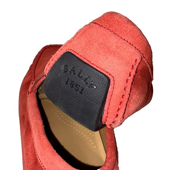 Bally Men’s Red Suede Driving Loafers Size 9 D Wabler 22B Made in Switzerland main image 12